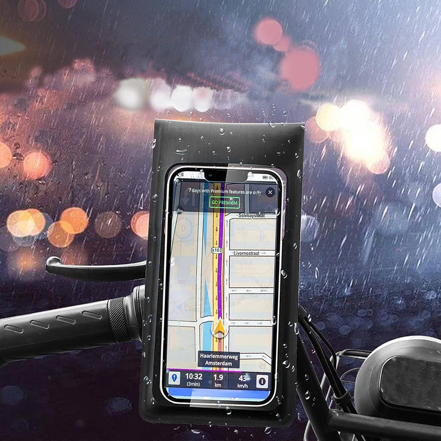 Go-Des GD-HD907 Su Geçirmez Tasarımlı Bisiklet ve Motosiklet Telefon Tutucu - 3 Go-Des GD-HD907 Su Geçirmez Tasarımlı Bisiklet ve Motosiklet Telefon Tutucu - 3